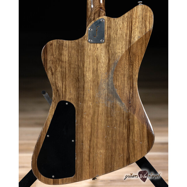 Fano PX6 Alt de Facto Black Limba Lollar P-90 Guitar w/ Bigsby & Case – Natural