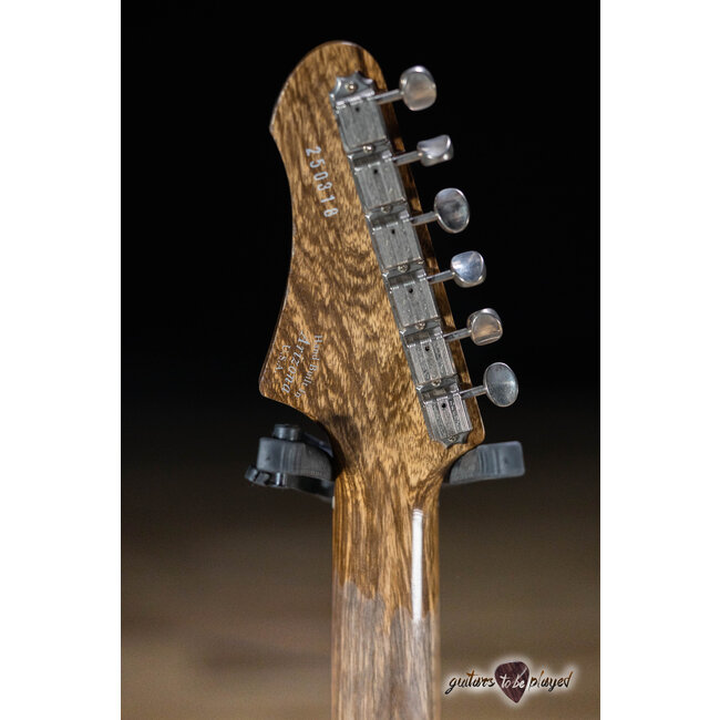 Fano PX6 Alt de Facto Black Limba Lollar P-90 Guitar w/ Bigsby & Case – Natural