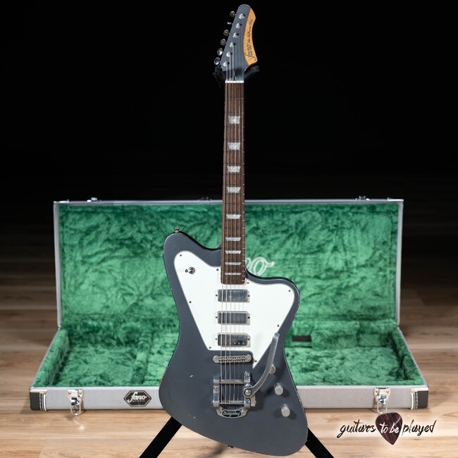 Fano PX6 Alt de Facto Lollar Firebird/Broiler/Mini HB w/ Bigsby – Charcoal Frost
