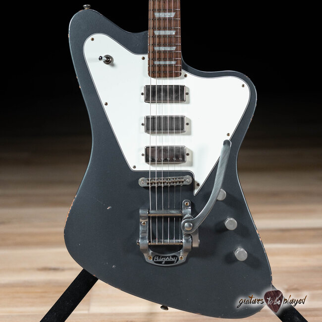 Fano PX6 Alt de Facto Lollar Firebird/Broiler/Mini HB w/ Bigsby – Charcoal Frost