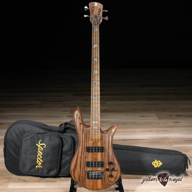 Spector Euro 4 RST Zebrawood Bass Guitar – Natural Matte