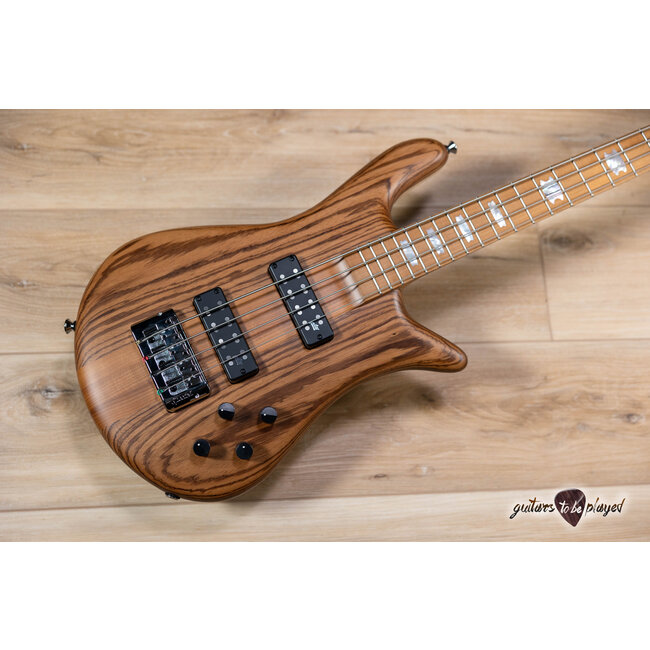 Spector Euro 4 RST Zebrawood Bass Guitar – Natural Matte