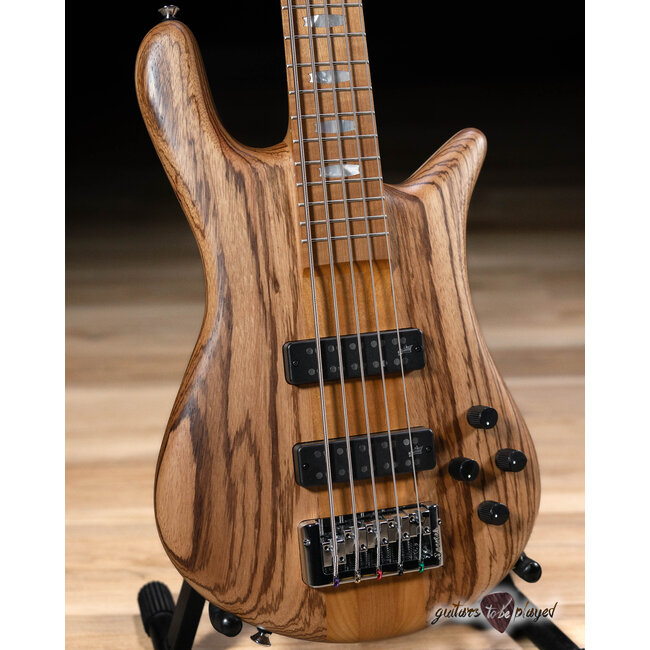 Spector Euro 5 RST Zebrawood 5-String Bass Guitar – Natural Matte