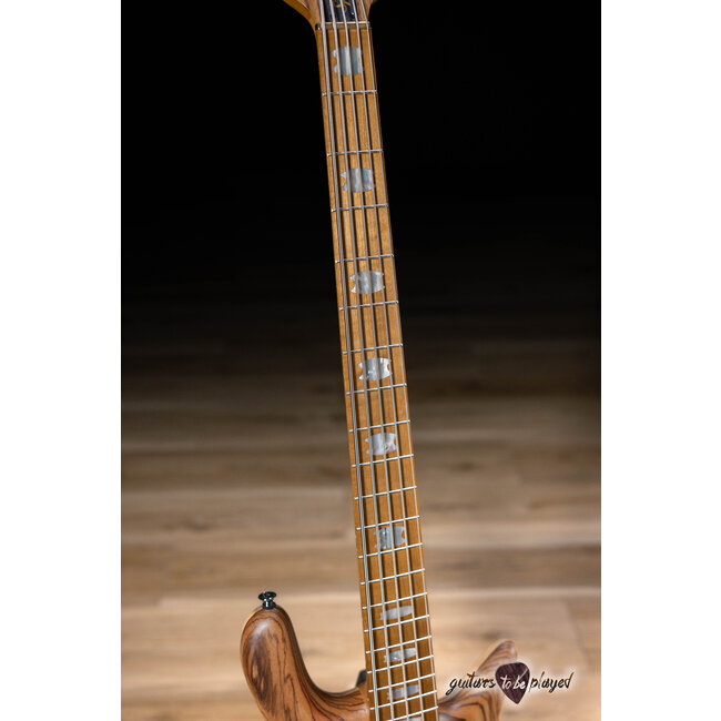 Spector Euro 5 RST Zebrawood 5-String Bass Guitar – Natural Matte