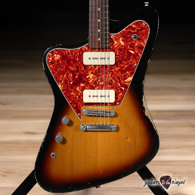 Fano PX6 Oltre Left-Handed P-90 Guitar w/ Gigbag – 3-Tone Sunburst