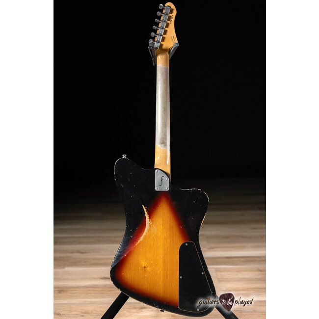 Fano PX6 Oltre Left-Handed P-90 Guitar w/ Gigbag – 3-Tone Sunburst