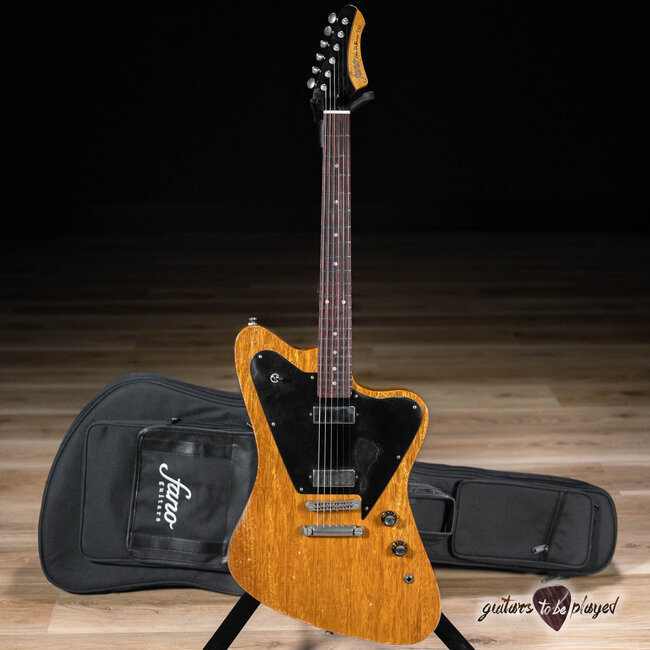 Fano PX6 Alt de Facto Korina Set Neck Lollar Firebird/Mini HB – Vintage Amber