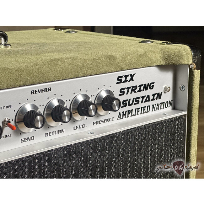 Amplified Nation Six String Sustain 50W 112 Combo w/ Celestion G12-65 – Moss Suede
