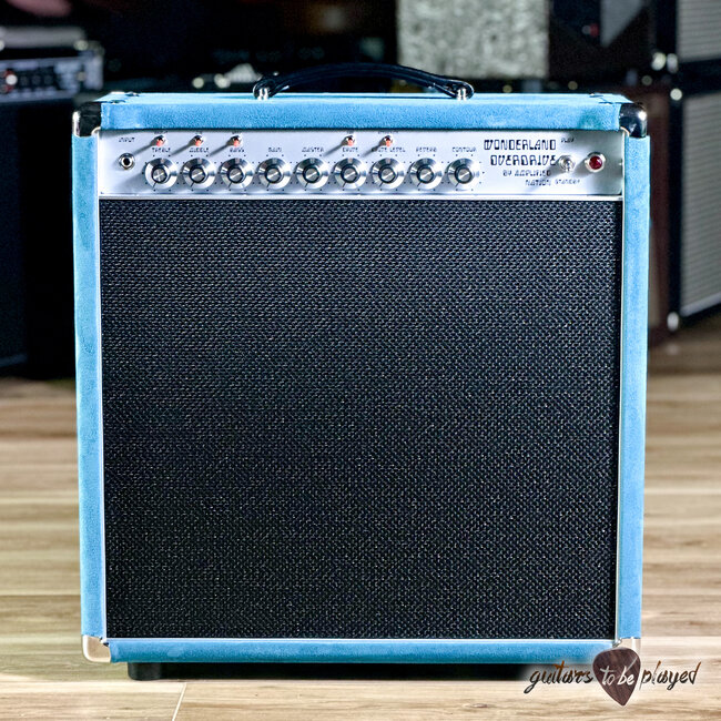 Amplified Nation Wonderland Overdrive V2 Tube-Rect 50W Combo – Medium Blue Suede