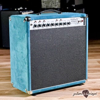 Amplified Nation Amplified Nation Wonderland Overdrive V2 Tube-Rect 50W Combo – Medium Blue Suede