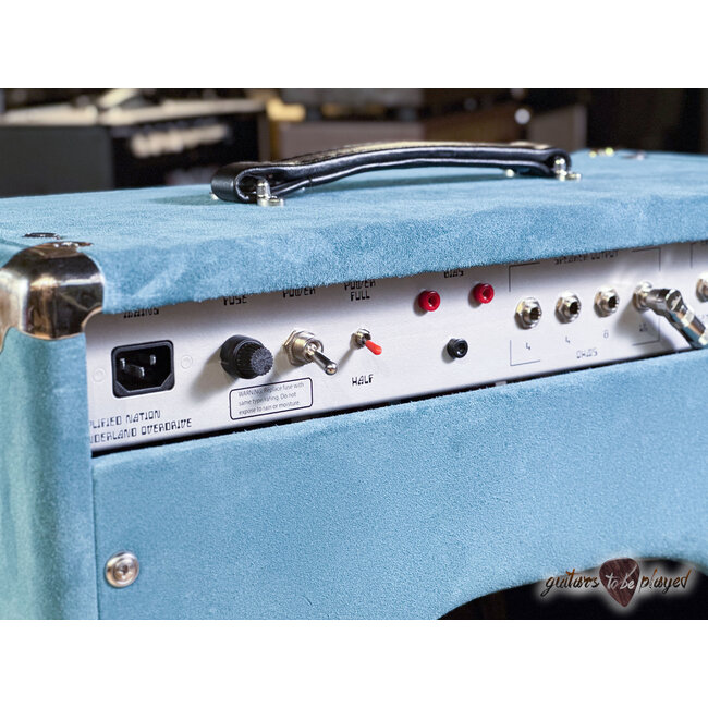 Amplified Nation Wonderland Overdrive V2 Tube-Rect 50W Combo – Medium Blue Suede
