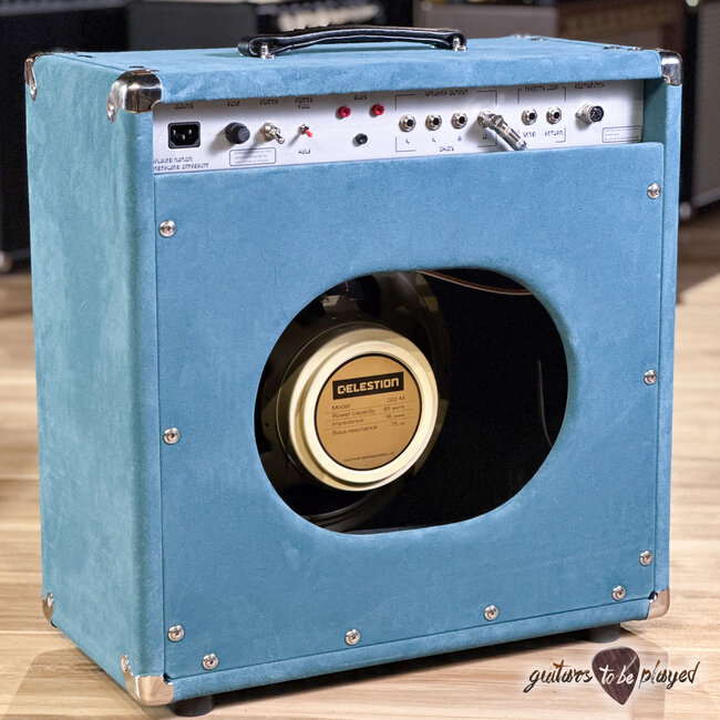 Amplified Nation Wonderland Overdrive V2 Tube-Rect 50W Combo – Medium Blue Suede