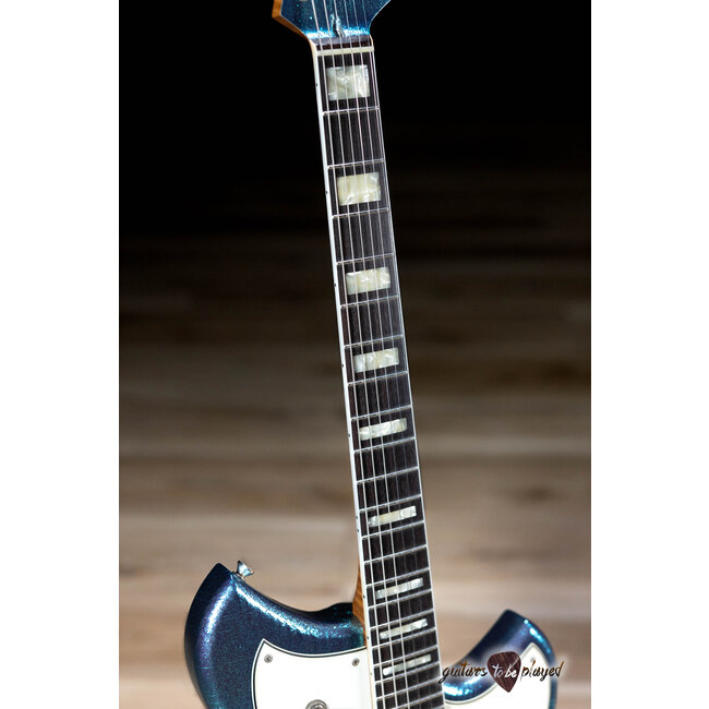 Novo Custom Serus J Guitar w/ Lollar Firebirds (GTBP LTD) – Lake Placid Sparkle