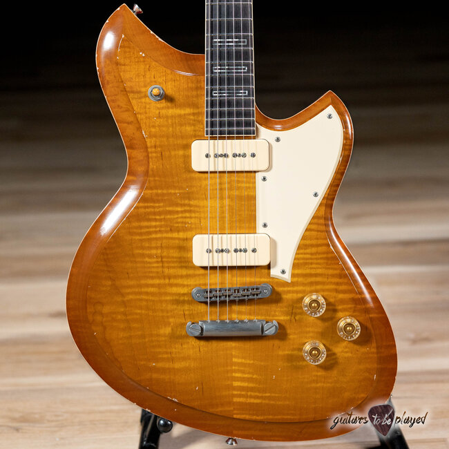 Novo Dealer Limited Serus P2 Chambered Guitar w/ Ron Ellis P90s –Faded Tea Burst