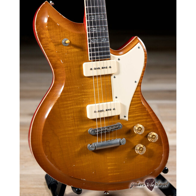Novo Dealer Limited Serus P2 Chambered Guitar w/ Ron Ellis P90s –Faded Tea Burst