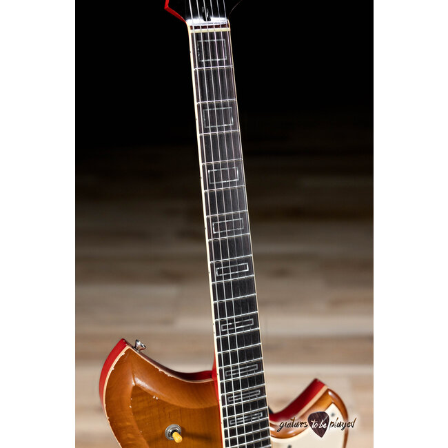 Novo Dealer Limited Serus P2 Chambered Guitar w/ Ron Ellis P90s –Faded Tea Burst