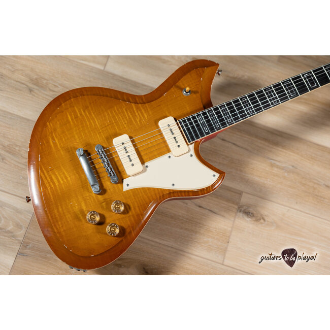 Novo Dealer Limited Serus P2 Chambered Guitar w/ Ron Ellis P90s –Faded Tea Burst