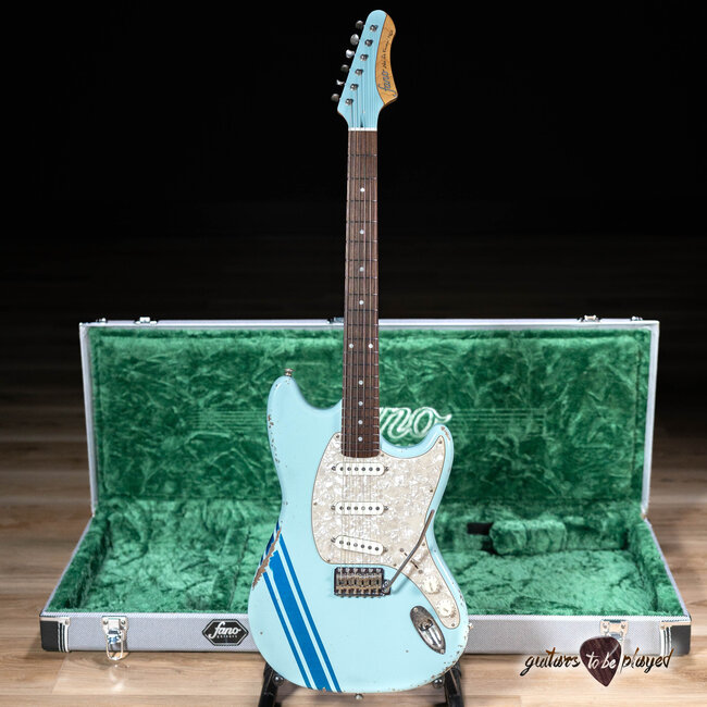 ギター fano guitars / Omnis MG6 - Sonic Blue Fano MG6 Oltre Maple Neck P-90 Guitar w/ Gigbag – Sonic Blue