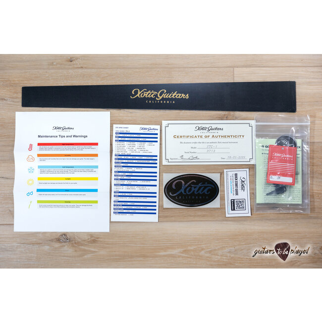 Xotic XTC-1 Alder T-Style w/ Roasted Flame Maple Neck & Rosewood – Aztec Gold