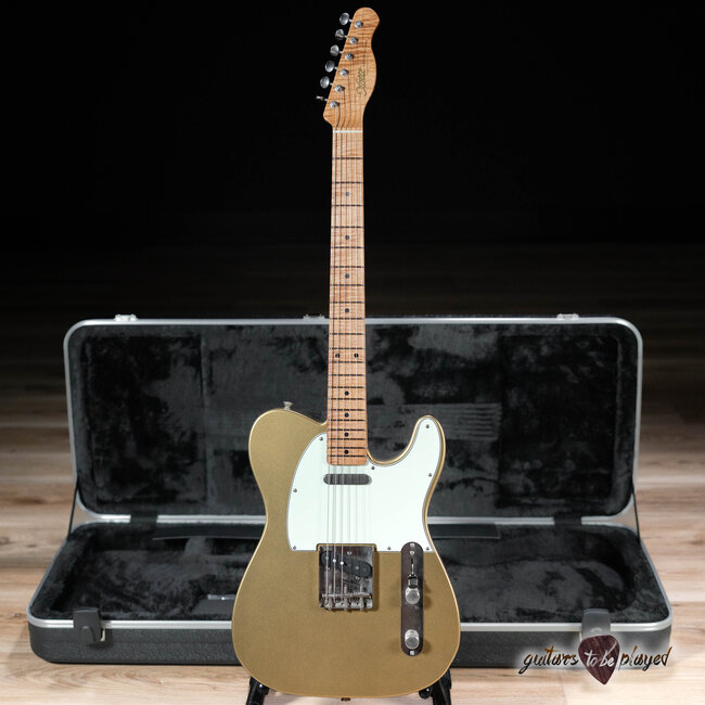 Xotic XTC-1 Alder T-Style w/ Roasted Flame Maple Neck & Rosewood – Aztec Gold