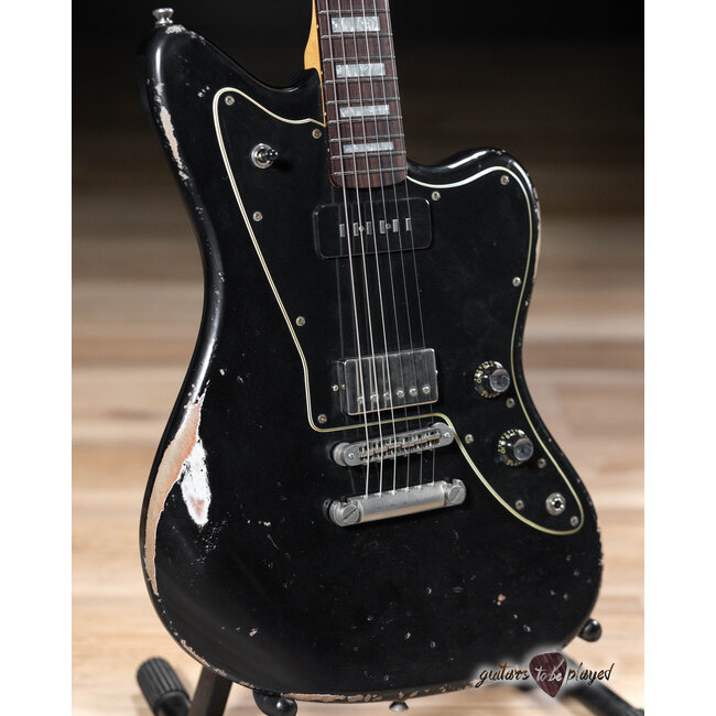 Fano JM6 Alt de Facto Mahogany Lollar Staple P-90 & Imperial w/ Case –Bull Black