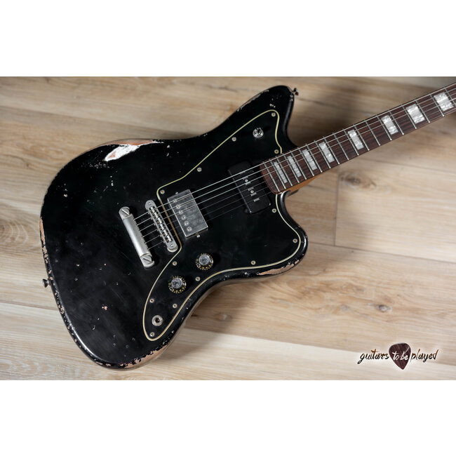 Fano JM6 Alt de Facto Mahogany Lollar Staple P-90 & Imperial w/ Case –Bull Black