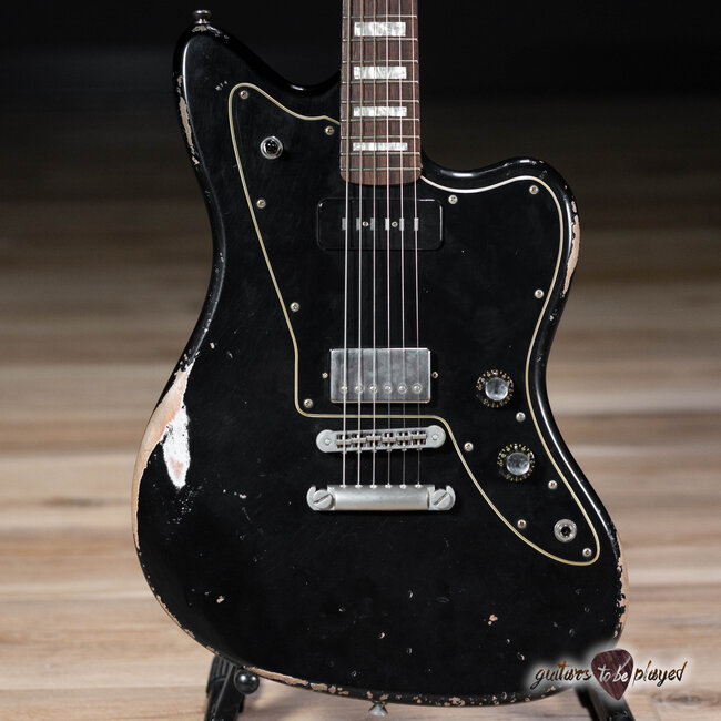 Fano JM6 Alt de Facto Mahogany Lollar Staple P-90 & Imperial w/ Case –Bull Black