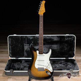 Xotic Xotic XSCPRO-1 Alder S-Style w/ Roasted Flame Maple & Rosewood – 2-Tone Burst