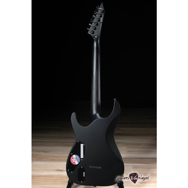 ESP LTD MH-1000NT BB Bold Binding Fishman Fluence Guitar – Black Satin