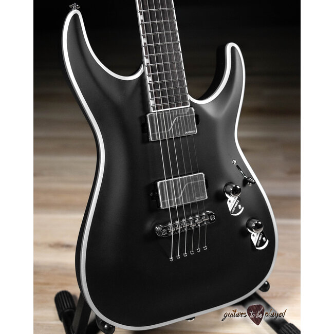 ESP LTD MH-1000NT BB Bold Binding Fishman Fluence Guitar – Black Satin
