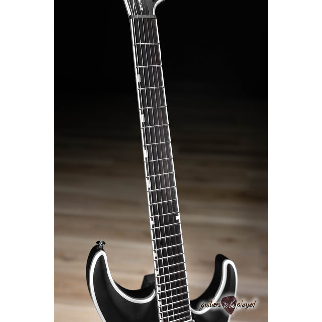 ESP LTD MH-1000NT BB Bold Binding Fishman Fluence Guitar – Black Satin