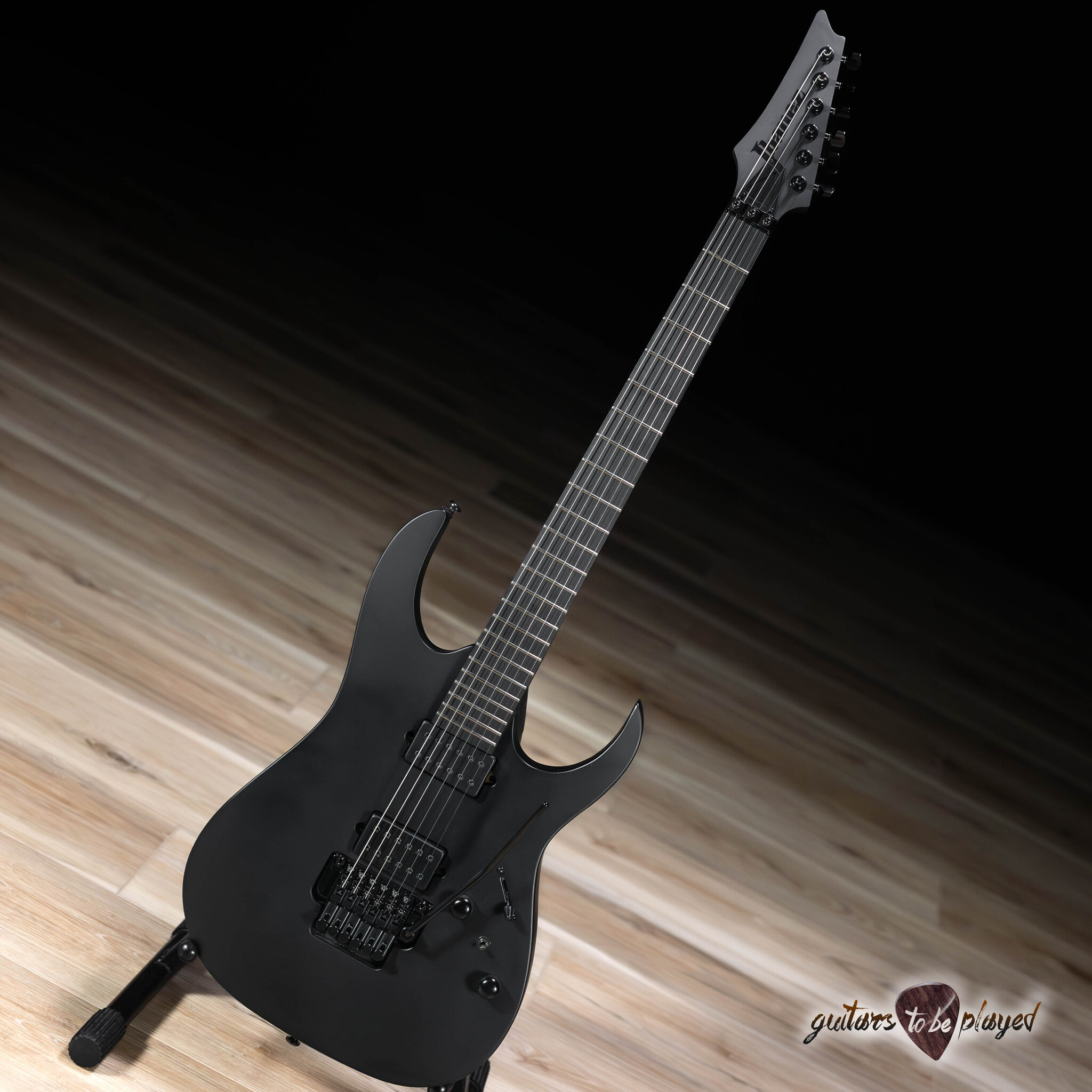 Ibanez RGRB620 RG Iron Label Tremolo Guitar – Black Flat - Guitars