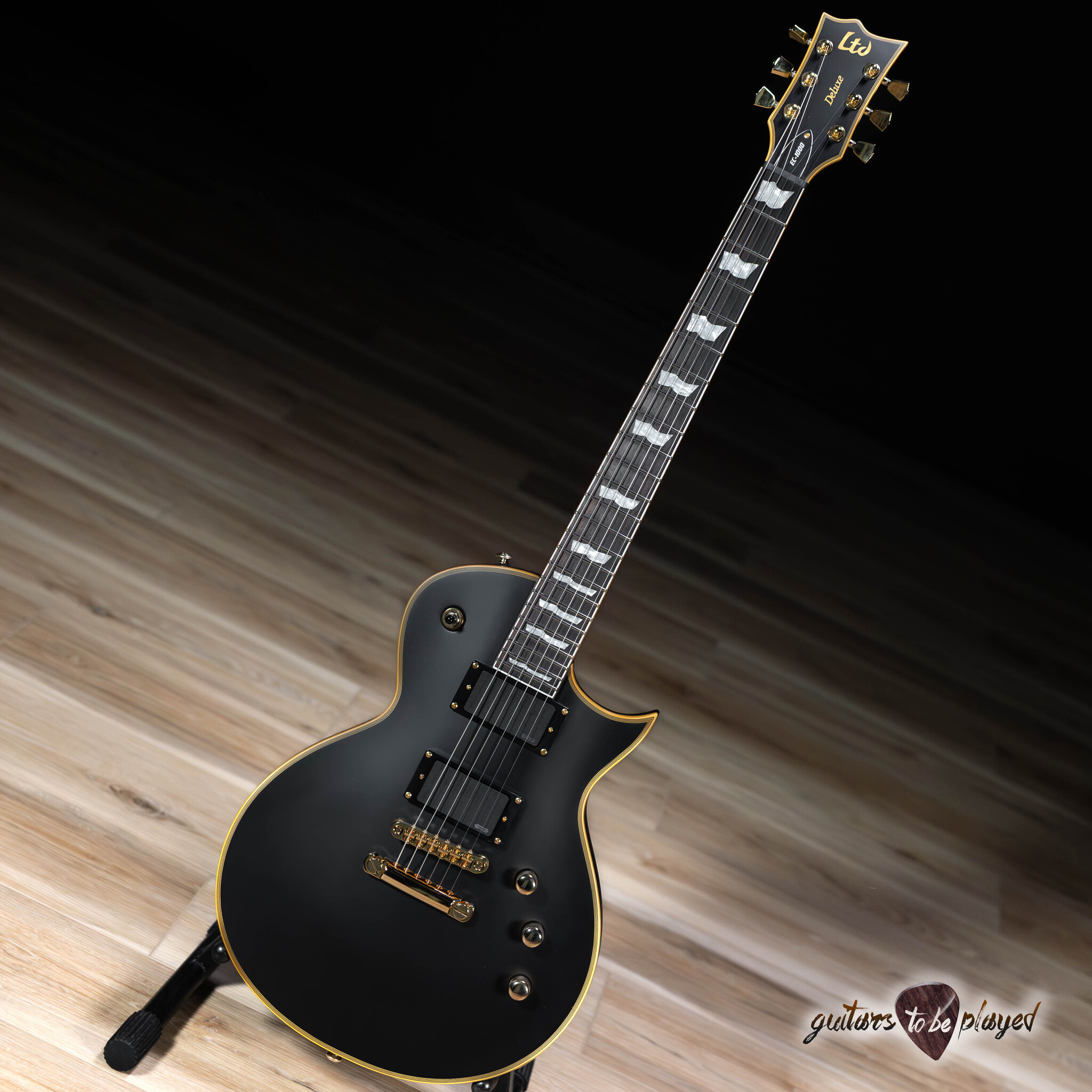 ESP LTD EC-1000 EMG Electric Guitar – Vintage Black - Guitars To