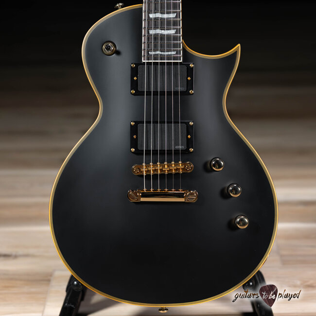 ESP LTD EC-1000 EMG Electric Guitar – Vintage Black
