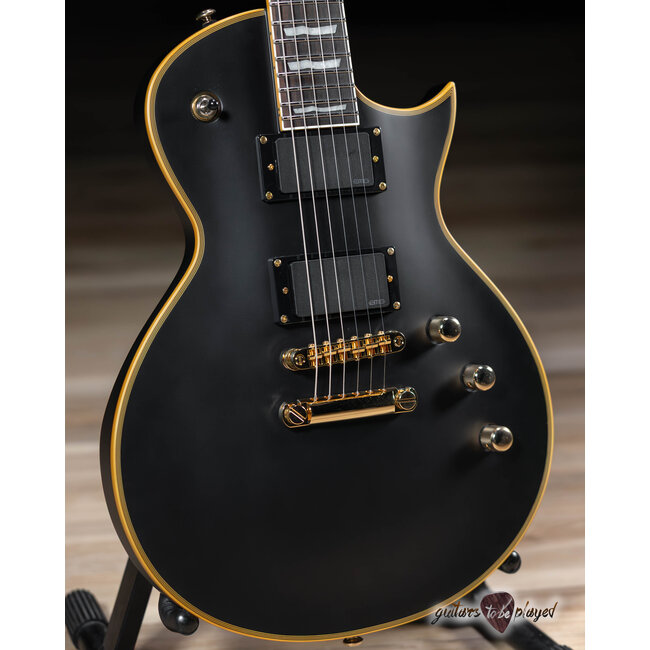 ESP LTD EC-1000 EMG Electric Guitar – Vintage Black