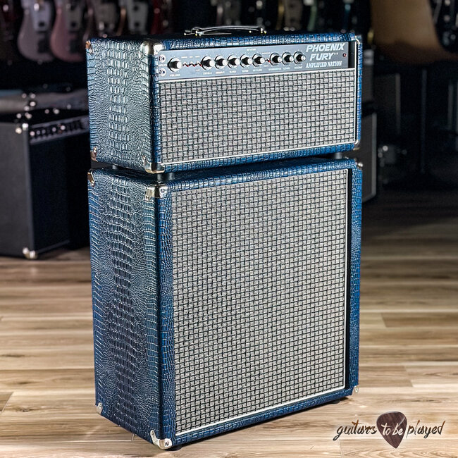 Amplified Nation Phoenix Fury 50W Head & 212 Cab – Blue Croc