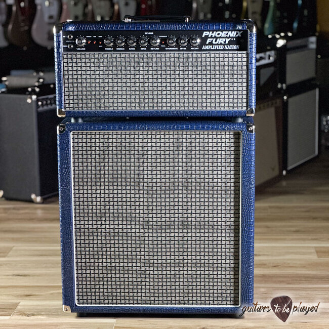 Amplified Nation Phoenix Fury 50W Head & 212 Cab – Blue Croc