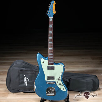 Fano Guitars Fano JM6 Alt de Facto Lambertones Cremas w/ Descendant Vibrato & Bag–Pelham Blue