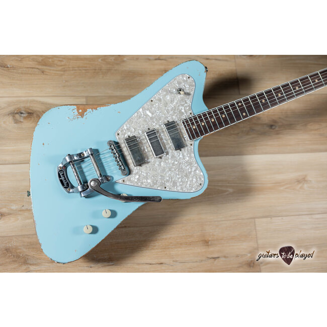Fano PX6 Alt de Facto Lollar Firebirds & Mini Broiler w/ Bigsby – Sonic Blue