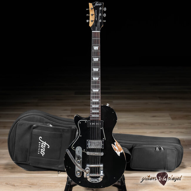 Fano SP6 Alt de Facto Left-Handed Lollar Staple P-90/Imperial w/ Bigsby - Black