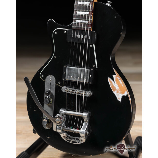 Fano SP6 Alt de Facto Left-Handed Lollar Staple P-90/Imperial w/ Bigsby - Black