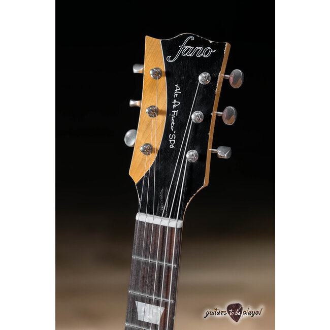 Fano SP6 Alt de Facto Left-Handed Lollar Staple P-90/Imperial w/ Bigsby - Black