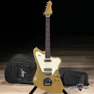 Fano Guitars Fano PX6 Alt de Facto Lollar Firebird/P-90 w/ Descendant Vibrato – Gold Top