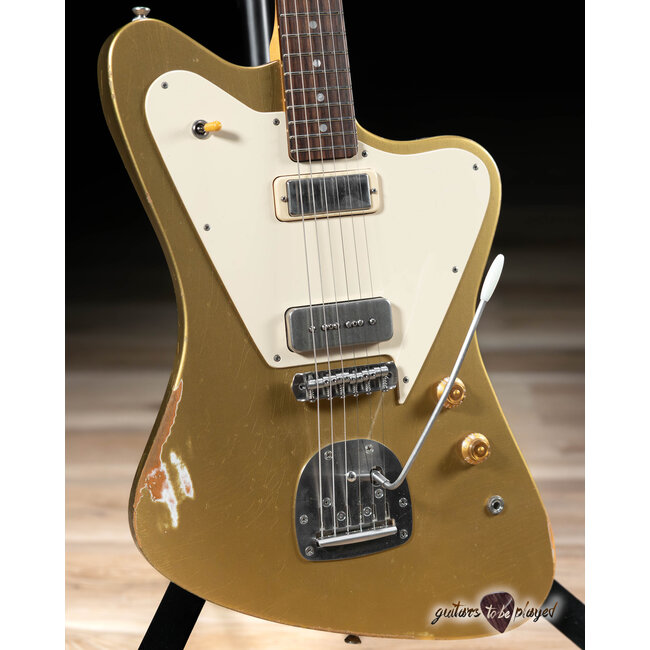 Fano PX6 Alt de Facto Lollar Firebird/P-90 w/ Descendant Vibrato – Gold Top