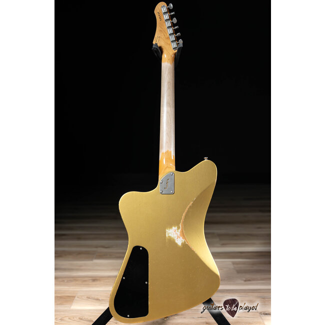 Fano PX6 Alt de Facto Lollar Firebird/P-90 w/ Descendant Vibrato – Gold Top