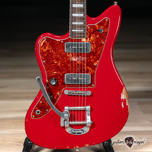 Fano JM6 Alt de Facto Left-Handed Lambertones Ristrettos w/ Bigsby – Dakota Red