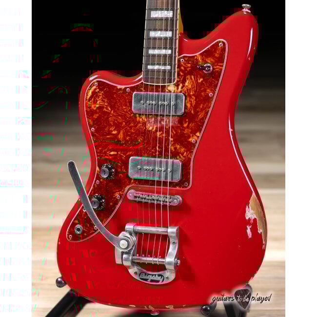 Fano JM6 Alt de Facto Left-Handed Lambertones Ristrettos w/ Bigsby – Dakota Red