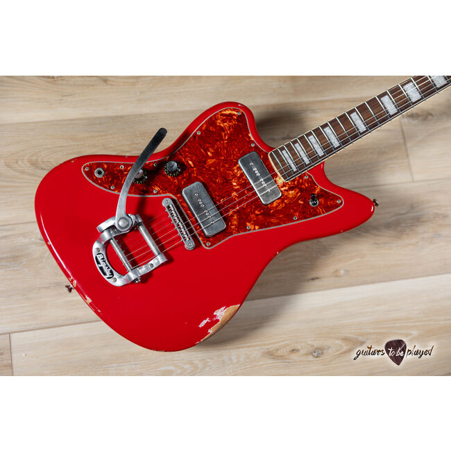 Fano JM6 Alt de Facto Left-Handed Lambertones Ristrettos w/ Bigsby – Dakota Red