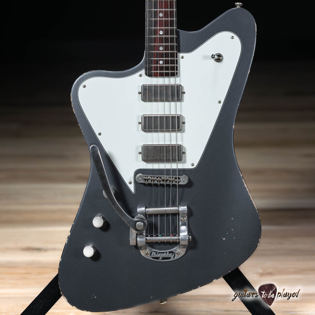 Fano PX6 Alt de Facto Left-Handed 3x Pickups w/ Bigsby – Charcoal Frost