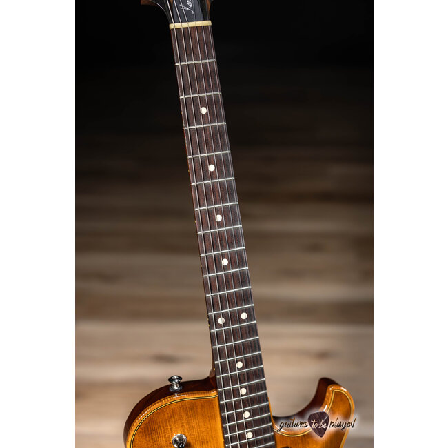 Knaggs Kenai Hollowbody Spruce Top Guitar – Old Violin Honey Burst (Gloss Nitro)